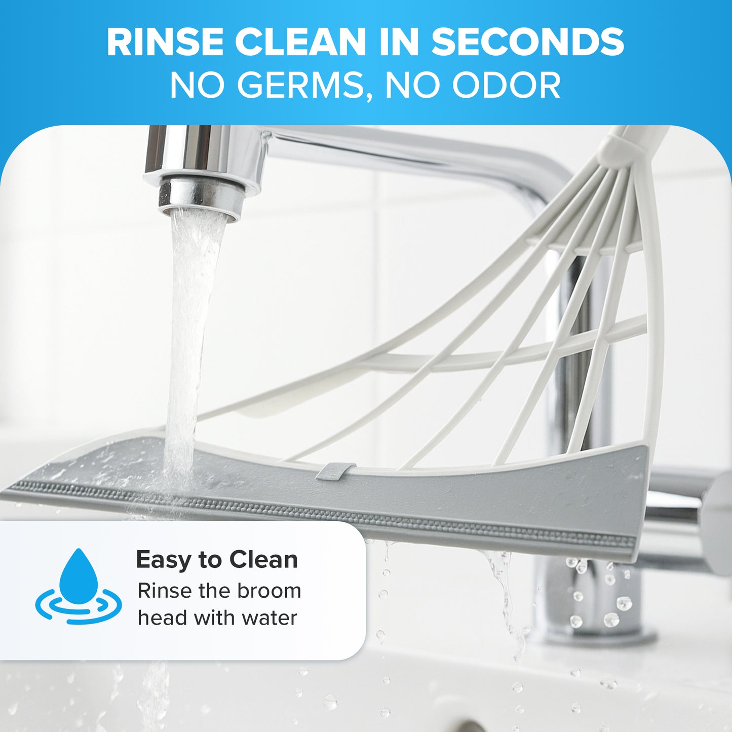Broombi™ All-Surface Silicone Broom