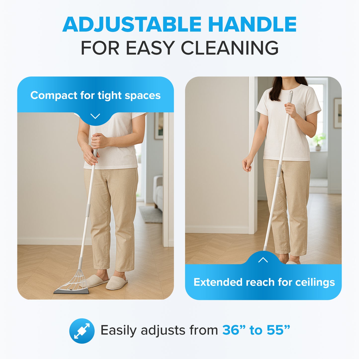 Broombi™ All-Surface Silicone Broom