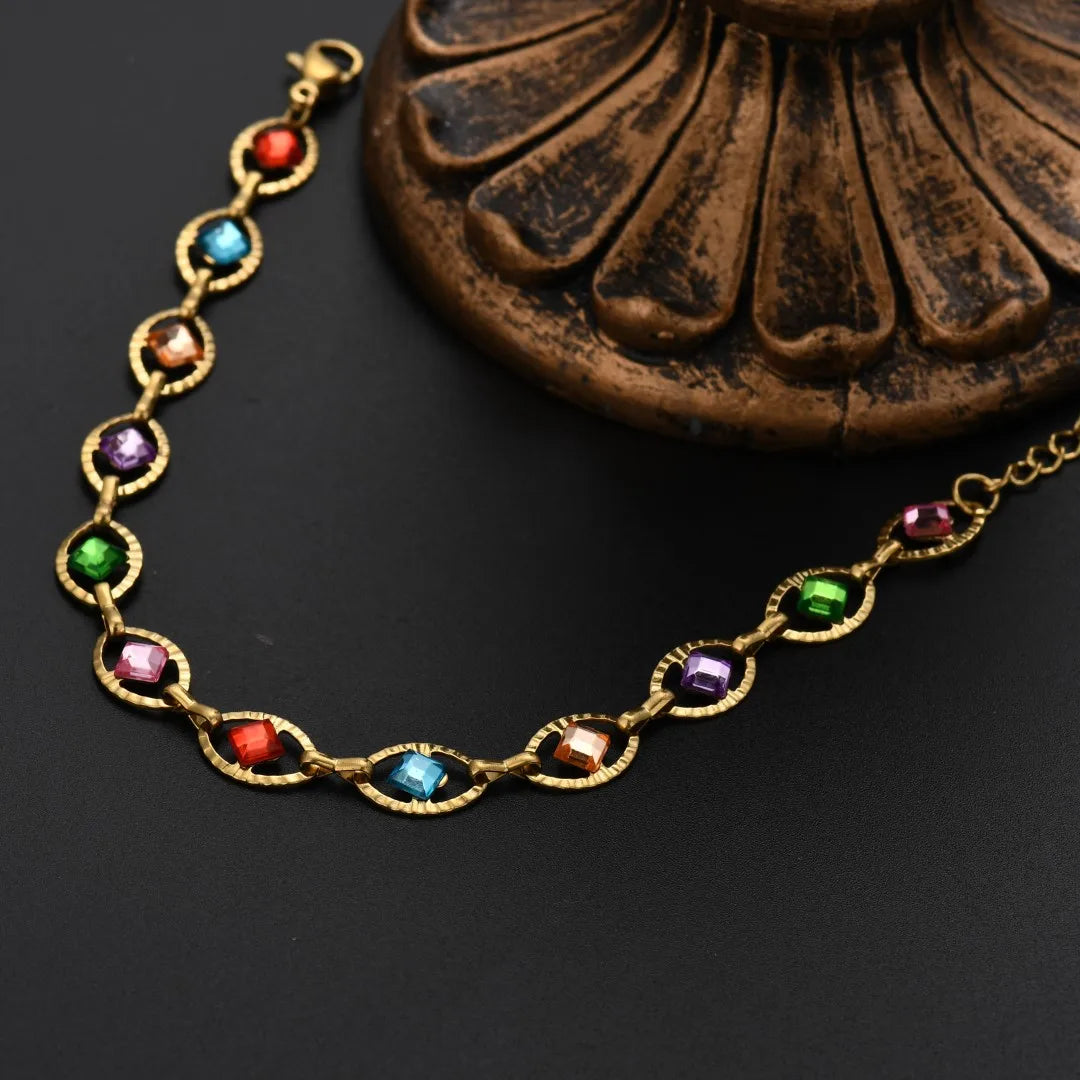 Radiant Rainbow Crystal Bracelet