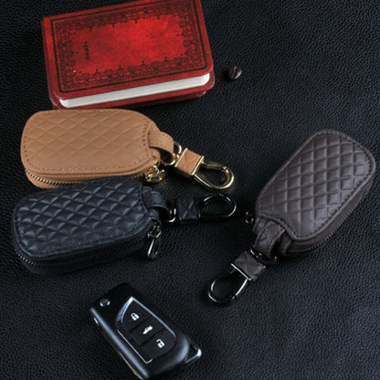 Quilted Leather Car Key Case